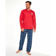 Pánské pyžamo Cornette 124/183 - dlouhé, červené