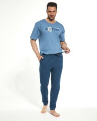 Pánské pyžamo Cornette Active 462/206 modré, krátký rukáv