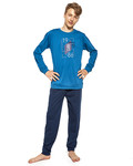 Cornette F&Y 999/41 Bronx -Chlapecké pyžamo, modré, dlouhé