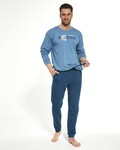 Pánské pyžamo Cornette Active 322/205, dlouhé, modré